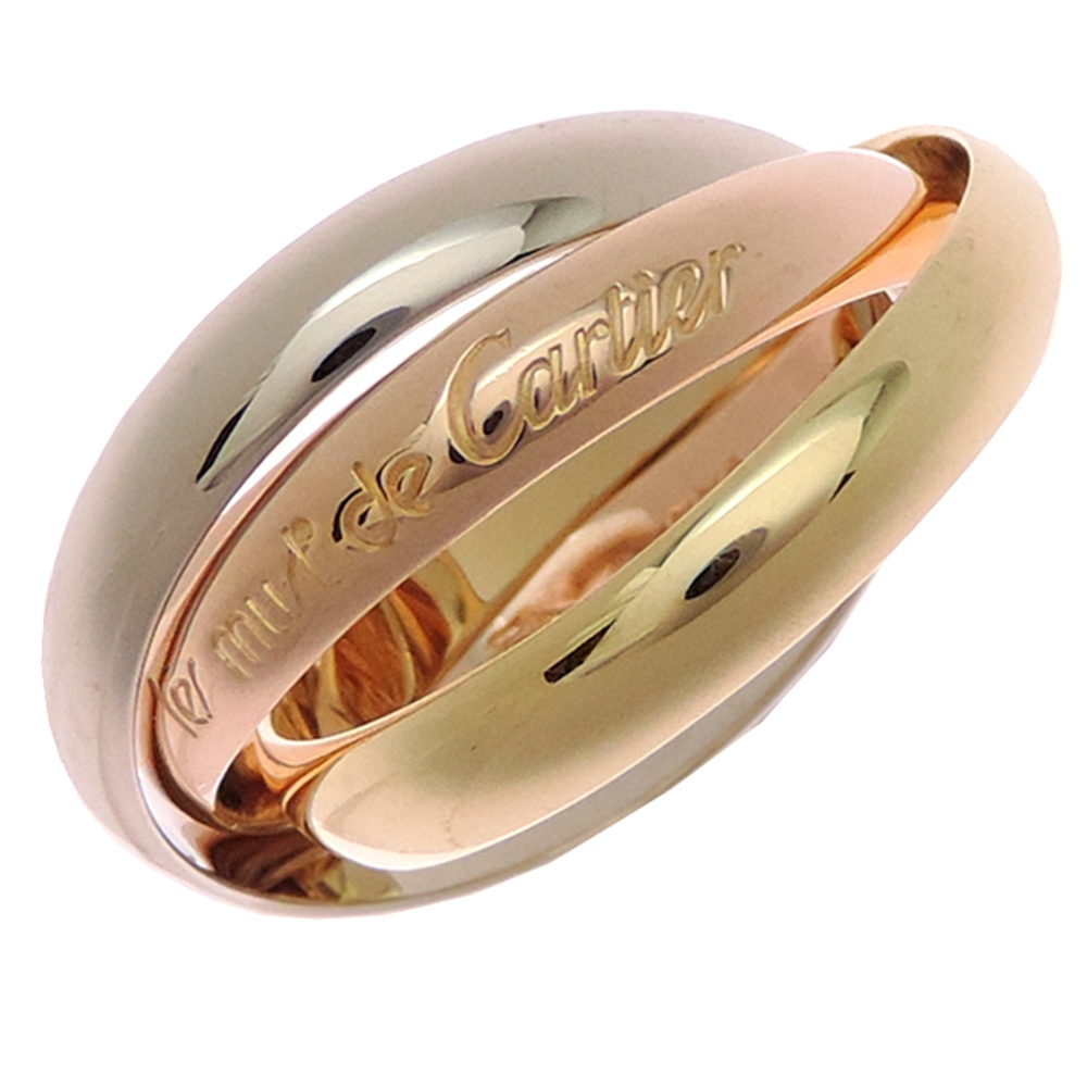 Cartier #53 750 Three-Color Trinity Women's/Men's Ring in Pink Gold